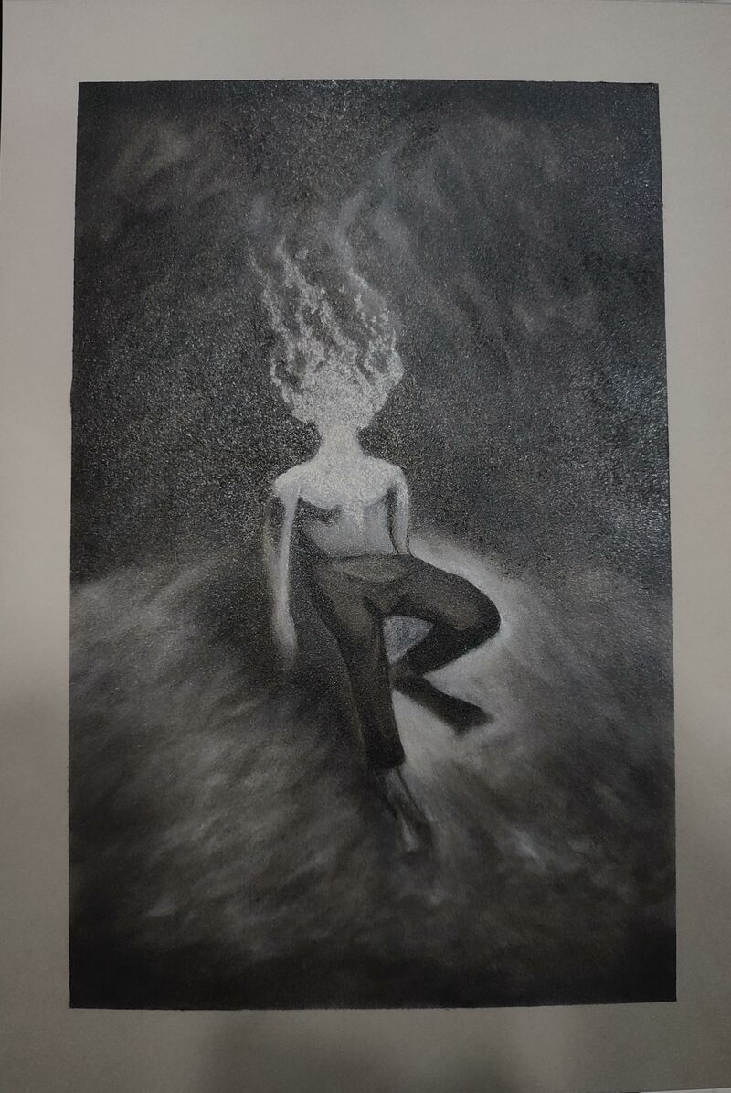 let yourself burn - a Paintings by Nicola Puntin